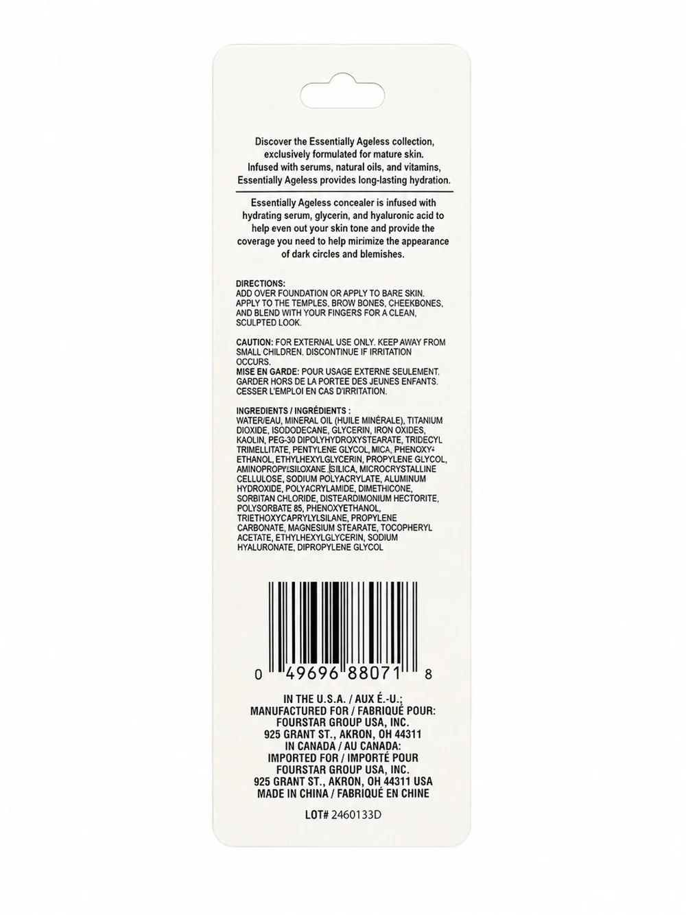 B Pure Essentially Ageless Hydrating Serum Medium - Deep Concealer Paraben Free